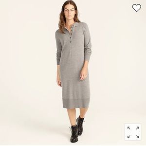 NWT J.Crew Easy Fit Sweater Dress - Softest 100% Merino Wool